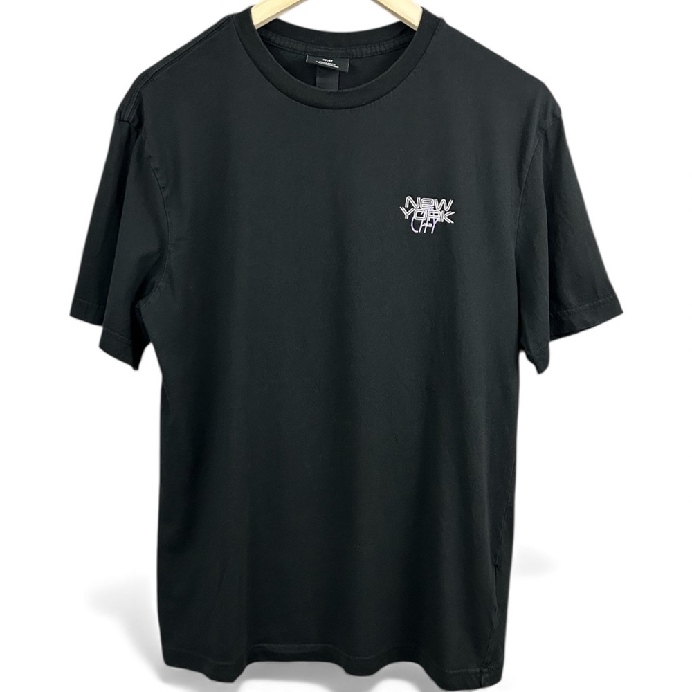 H&M Black Graphic New York Short Sleeve Tee Size Medium